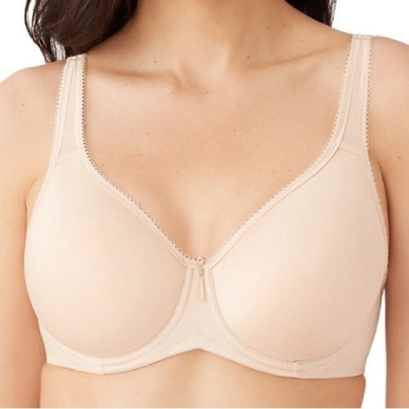 Wacoal Basic Beauty Spacer Underwire Nude T-Shirt Bra size 42DD - Picture 1 of 11